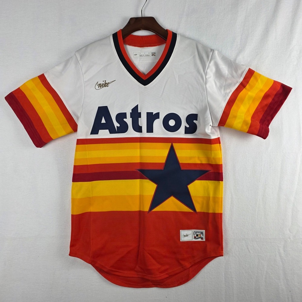 Nike Houston Astros Nolan Ryan Tequila Sunrise Jersey Mens Small C267-WRHS